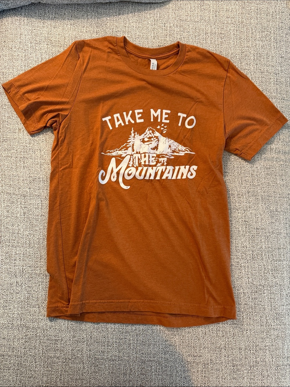 Take Me To The Mountains Graphic Tee - Rust